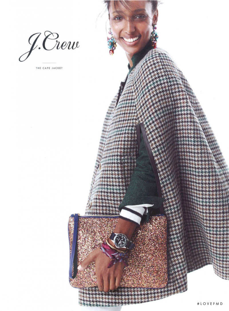 Jasmine Tookes featured in  the J.Crew advertisement for Autumn/Winter 2015