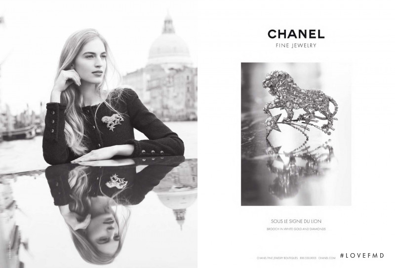 Vanessa Axente featured in  the Chanel Fine Jewellery advertisement for Spring/Summer 2016