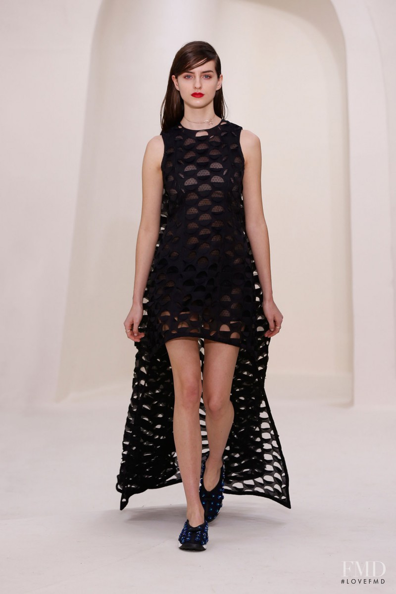Georgia Taylor featured in  the Christian Dior Haute Couture fashion show for Spring/Summer 2014