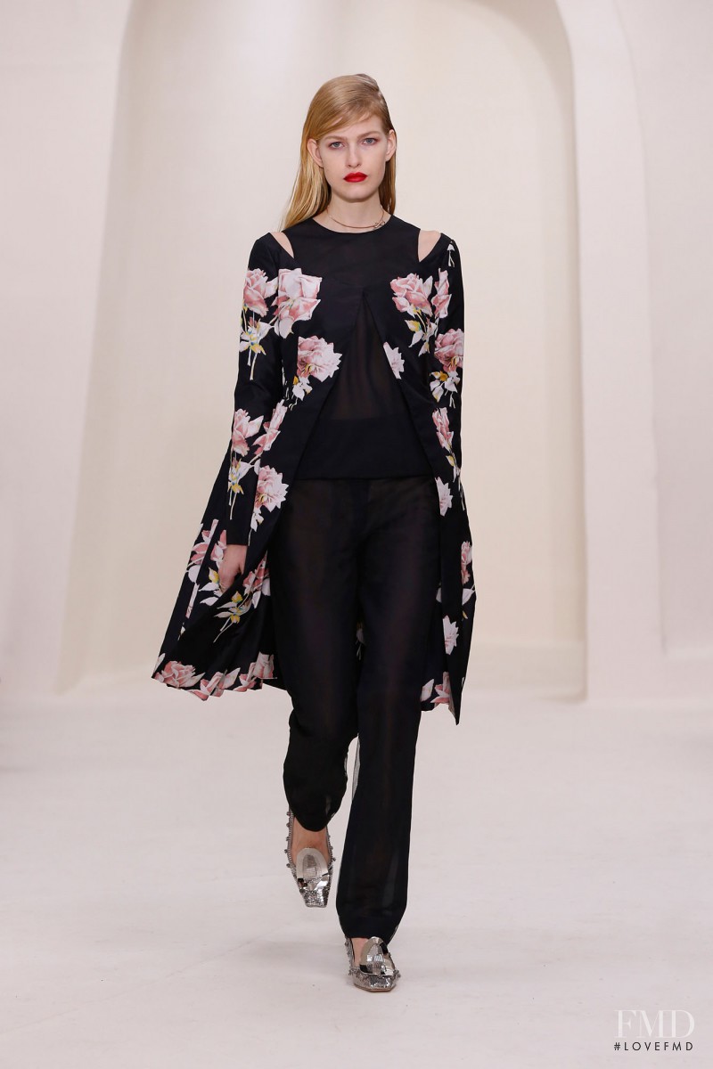 Louise Parker featured in  the Christian Dior Haute Couture fashion show for Spring/Summer 2014