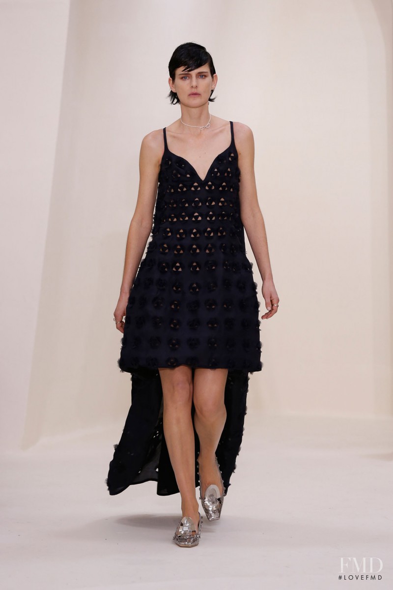 Stella Tennant featured in  the Christian Dior Haute Couture fashion show for Spring/Summer 2014