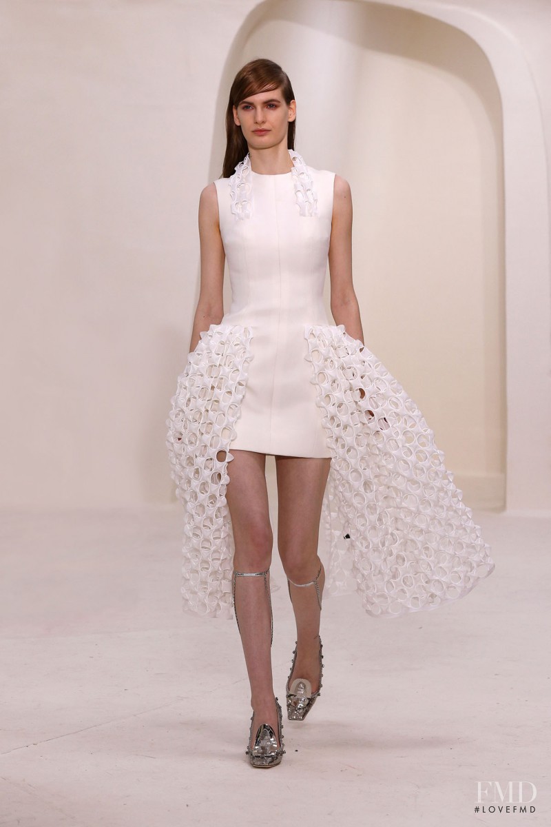 Carolina Sjöstrand featured in  the Christian Dior Haute Couture fashion show for Spring/Summer 2014