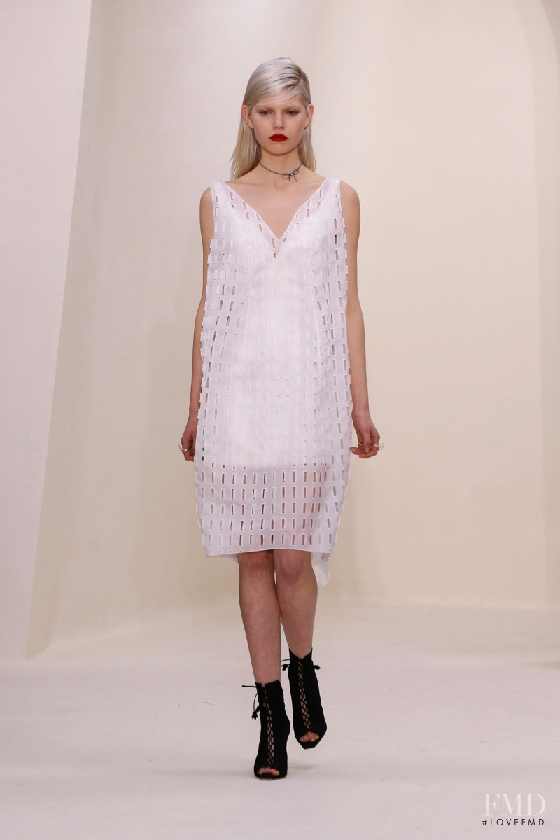Ola Rudnicka featured in  the Christian Dior Haute Couture fashion show for Spring/Summer 2014