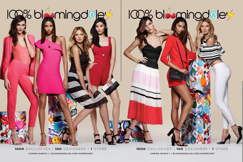 Anais Mali featured in  the Bloomingdales advertisement for Spring/Summer 2016