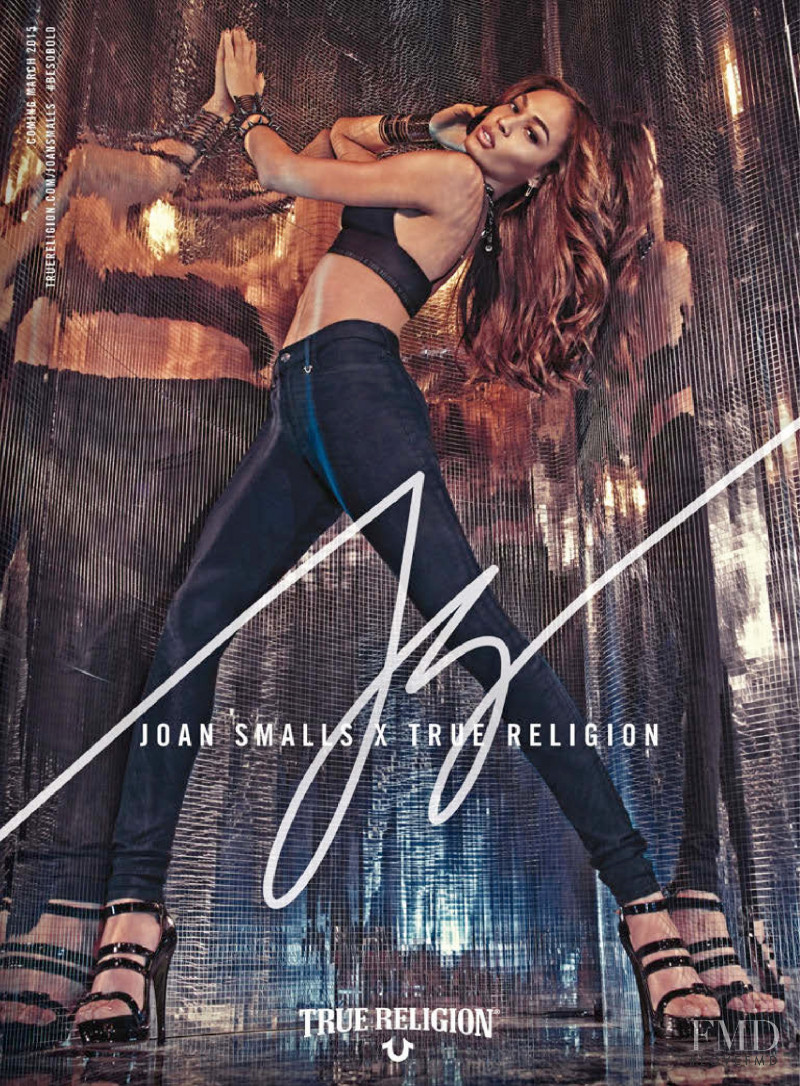 Joan Smalls featured in  the True Religion advertisement for Spring/Summer 2015