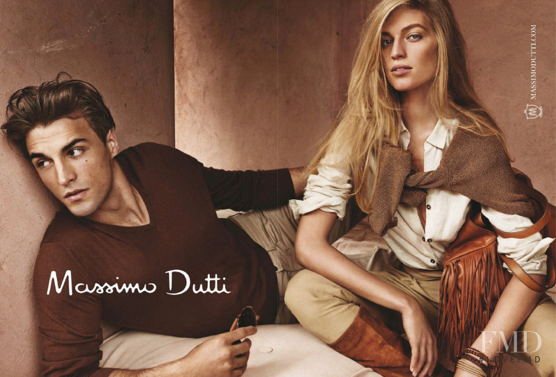 Vanessa Axente featured in  the Massimo Dutti advertisement for Spring/Summer 2015