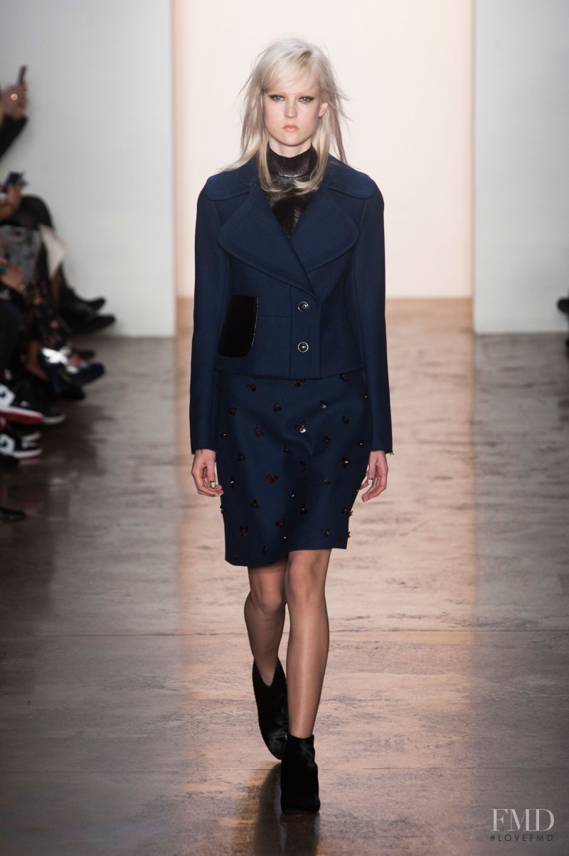 Harleth Kuusik featured in  the Peter Som fashion show for Autumn/Winter 2014