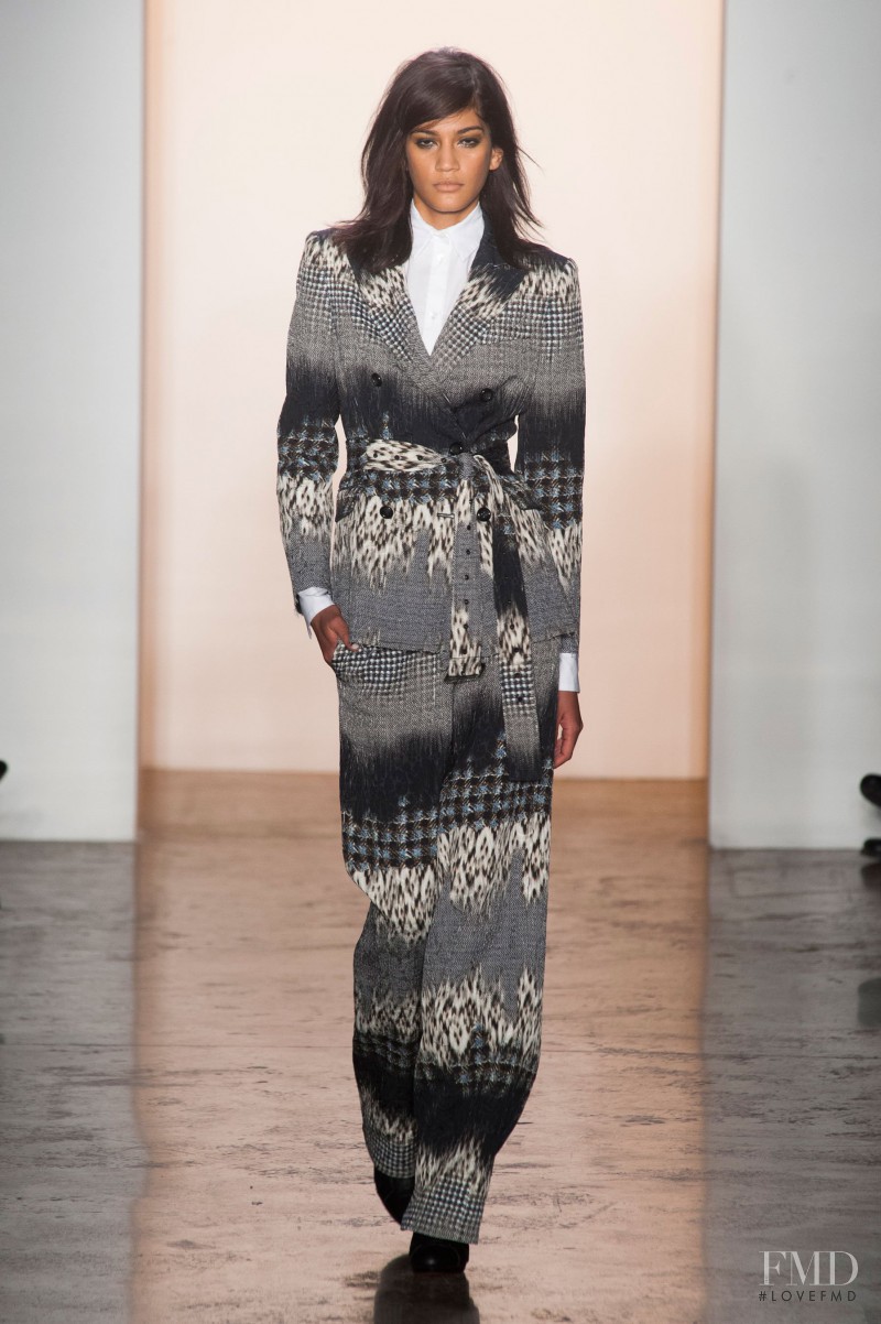 Hadassa Lima featured in  the Peter Som fashion show for Autumn/Winter 2014