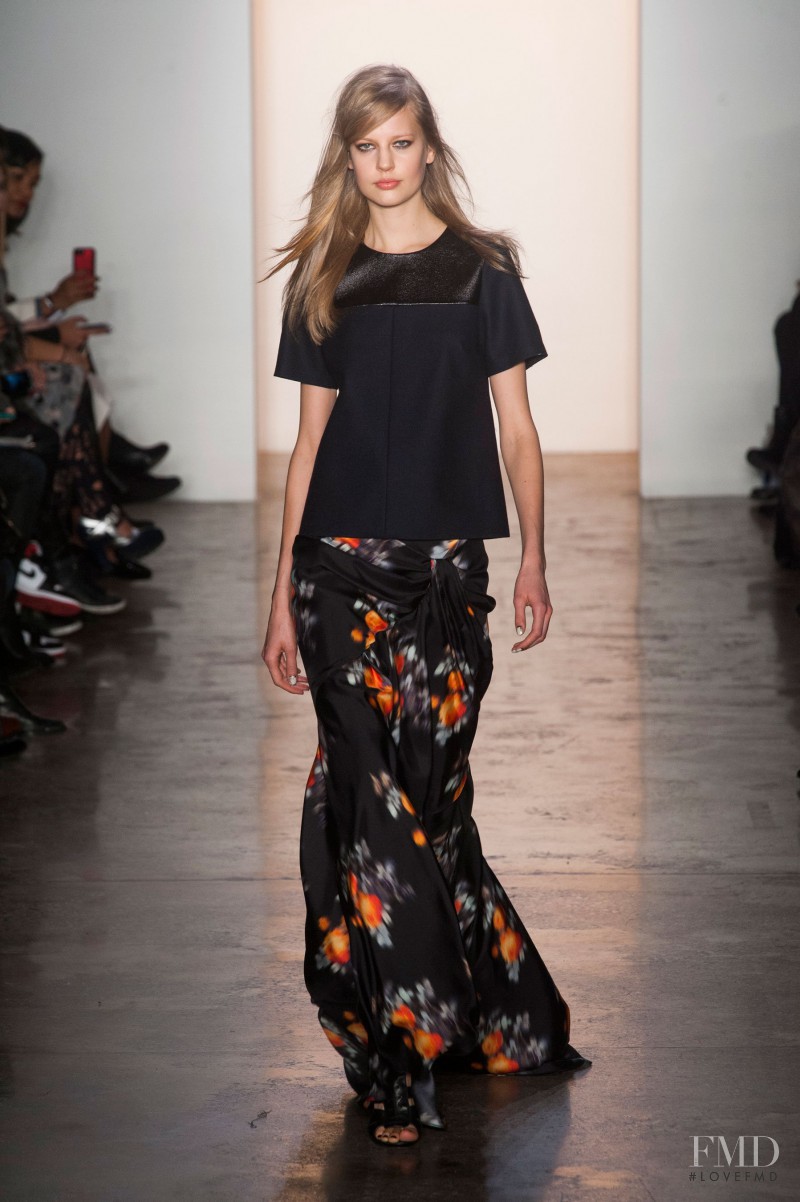 Elisabeth Erm featured in  the Peter Som fashion show for Autumn/Winter 2014