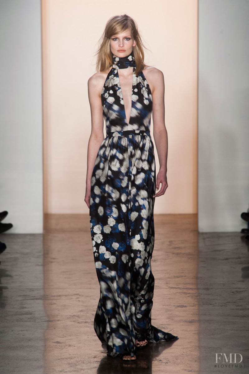 Katrin Thormann featured in  the Peter Som fashion show for Autumn/Winter 2014