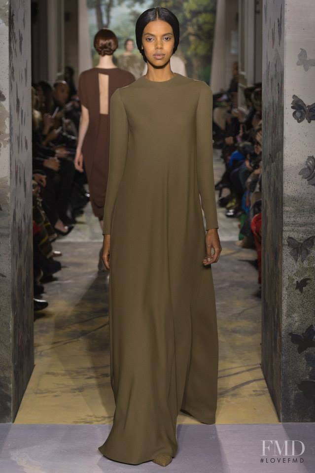 Grace Mahary featured in  the Valentino Couture fashion show for Spring/Summer 2014