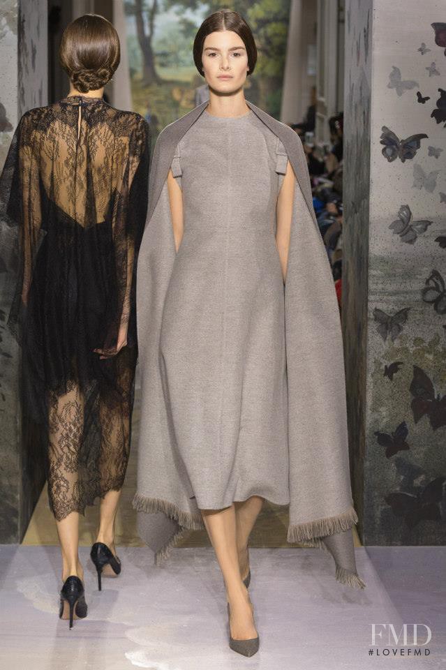 Ophélie Guillermand featured in  the Valentino Couture fashion show for Spring/Summer 2014