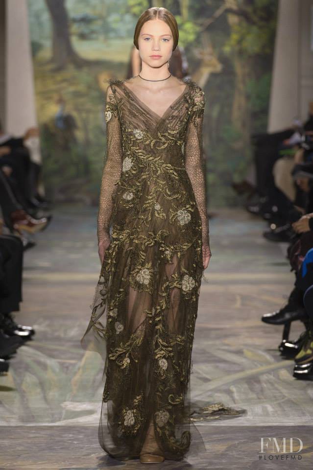 Laura Schellenberg featured in  the Valentino Couture fashion show for Spring/Summer 2014