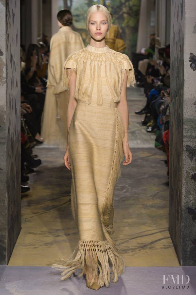 Sasha Luss featured in  the Valentino Couture fashion show for Spring/Summer 2014