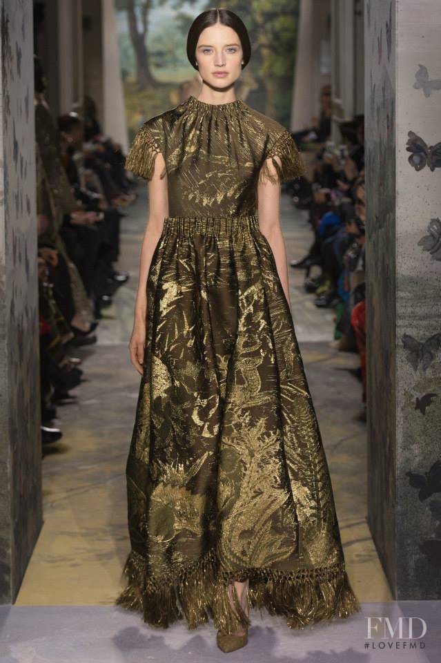 Kate Goodling featured in  the Valentino Couture fashion show for Spring/Summer 2014