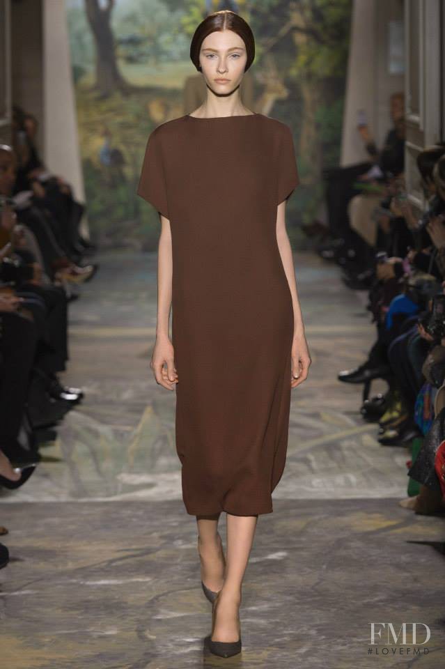 Lera Tribel featured in  the Valentino Couture fashion show for Spring/Summer 2014