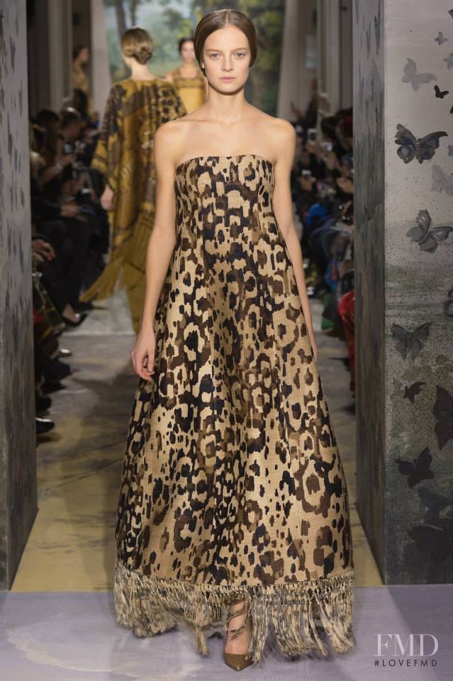 Ine Neefs featured in  the Valentino Couture fashion show for Spring/Summer 2014