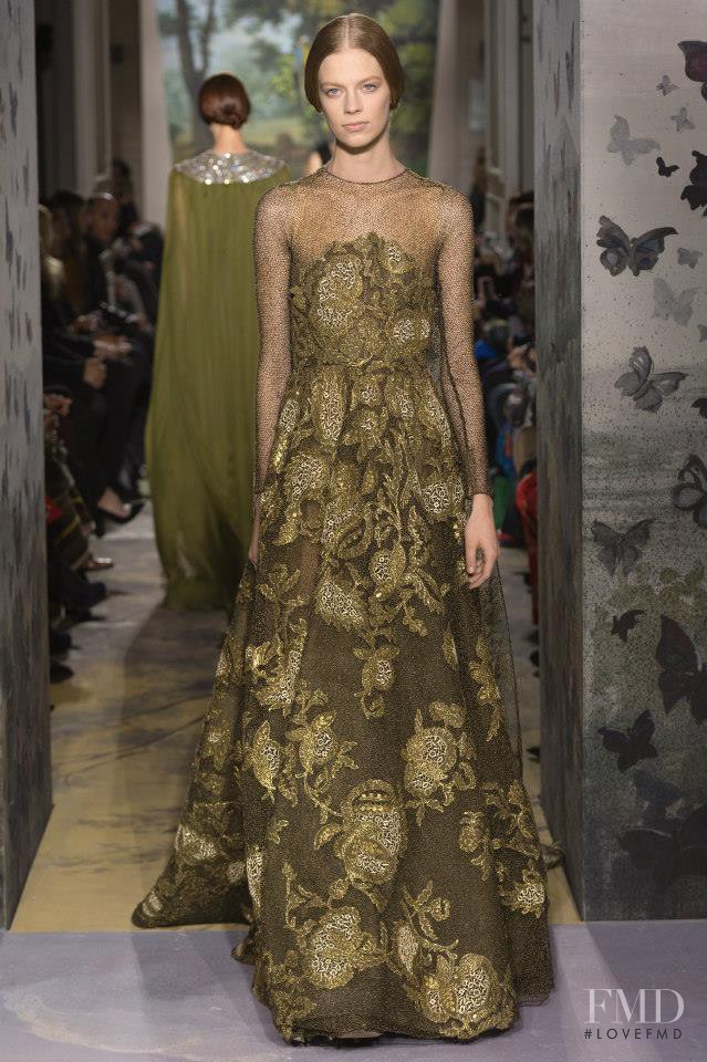 Lexi Boling featured in  the Valentino Couture fashion show for Spring/Summer 2014