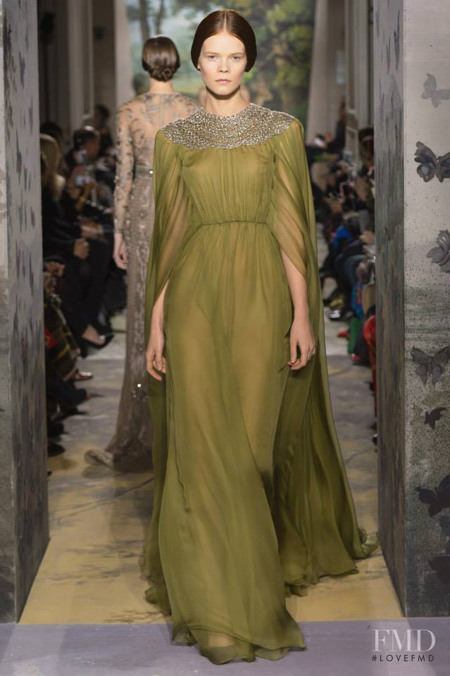 Irina Kravchenko featured in  the Valentino Couture fashion show for Spring/Summer 2014