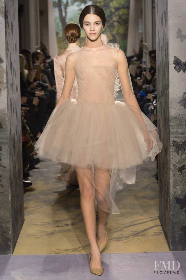 Pauline Hoarau featured in  the Valentino Couture fashion show for Spring/Summer 2014