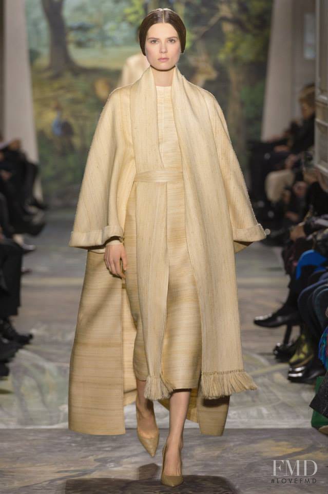 Caroline Brasch Nielsen featured in  the Valentino Couture fashion show for Spring/Summer 2014