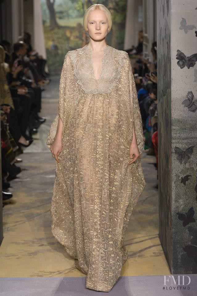 Maja Salamon featured in  the Valentino Couture fashion show for Spring/Summer 2014