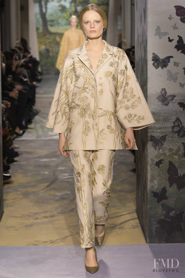 Hanne Gaby Odiele featured in  the Valentino Couture fashion show for Spring/Summer 2014