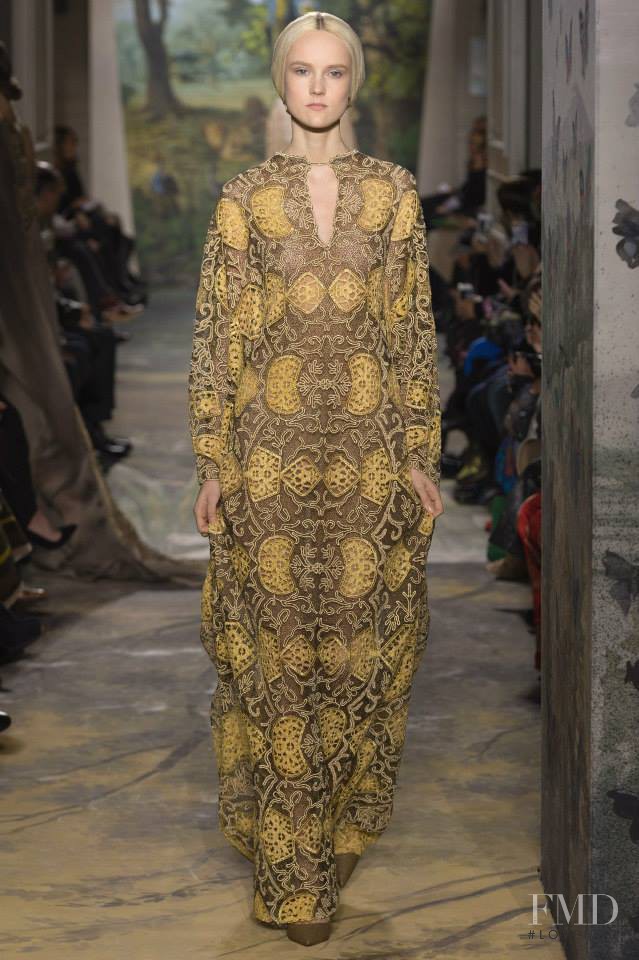 Harleth Kuusik featured in  the Valentino Couture fashion show for Spring/Summer 2014
