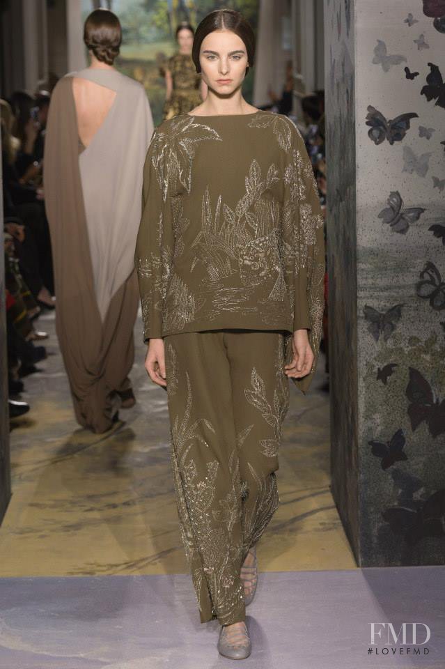 Estella Brons featured in  the Valentino Couture fashion show for Spring/Summer 2014