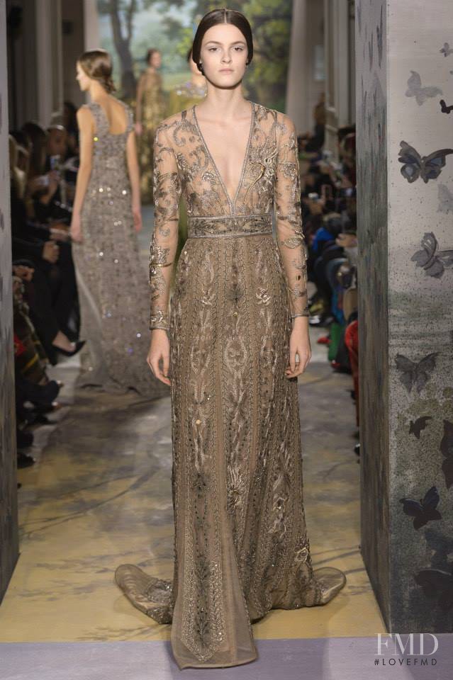 Kremi Otashliyska featured in  the Valentino Couture fashion show for Spring/Summer 2014