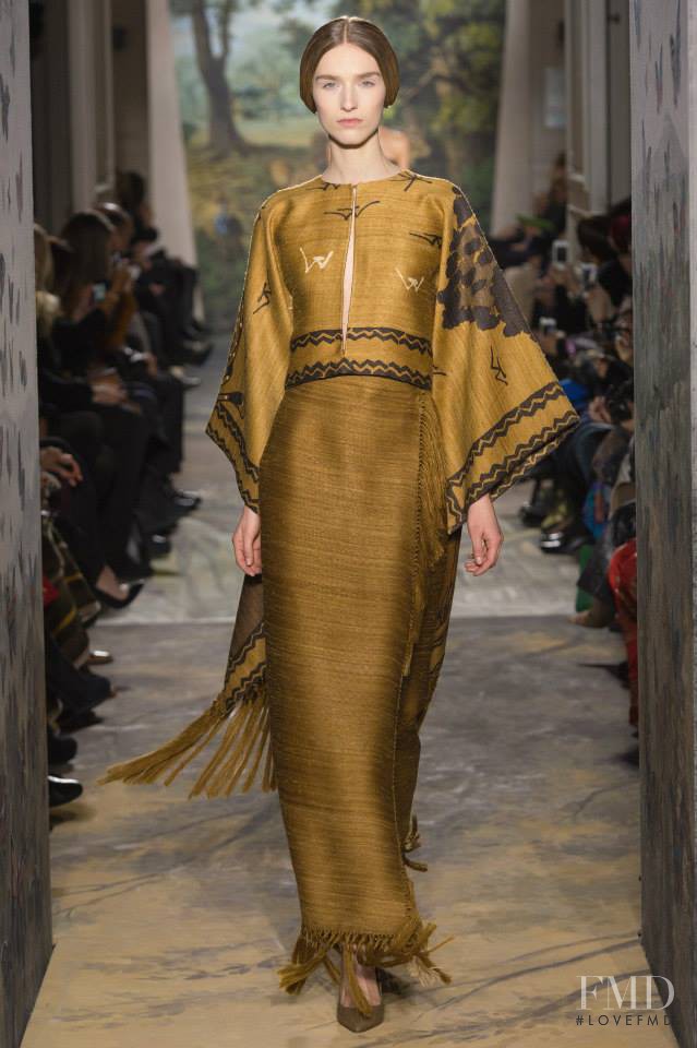 Manuela Frey featured in  the Valentino Couture fashion show for Spring/Summer 2014