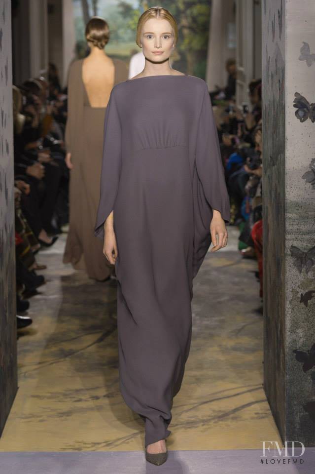 Maud Welzen featured in  the Valentino Couture fashion show for Spring/Summer 2014