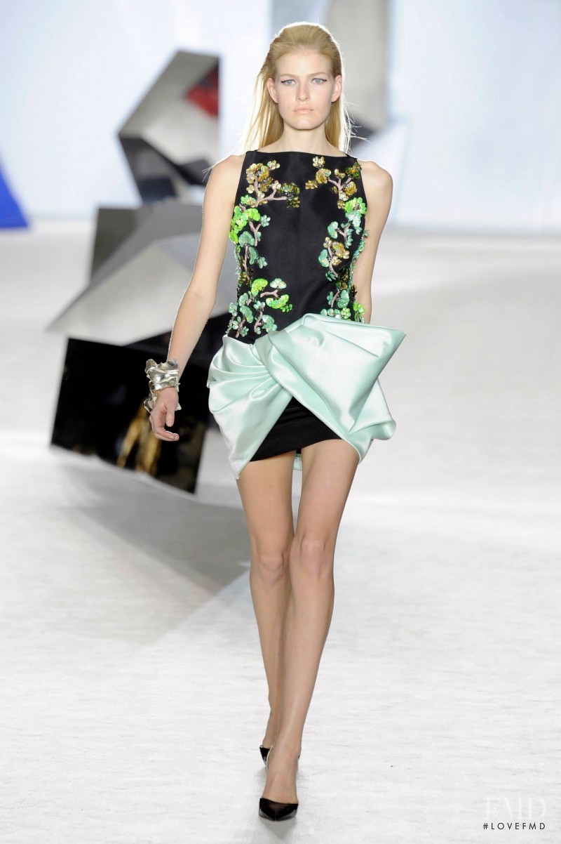 Louise Parker featured in  the Giambattista Valli Haute Couture fashion show for Spring/Summer 2014