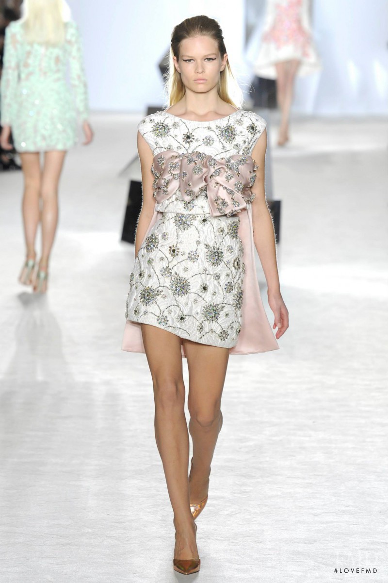 Anna Ewers featured in  the Giambattista Valli Haute Couture fashion show for Spring/Summer 2014