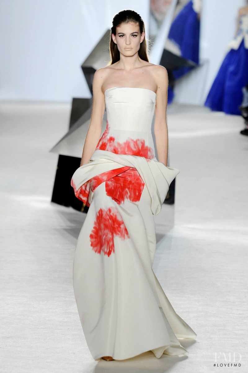Elodia Prieto featured in  the Giambattista Valli Haute Couture fashion show for Spring/Summer 2014
