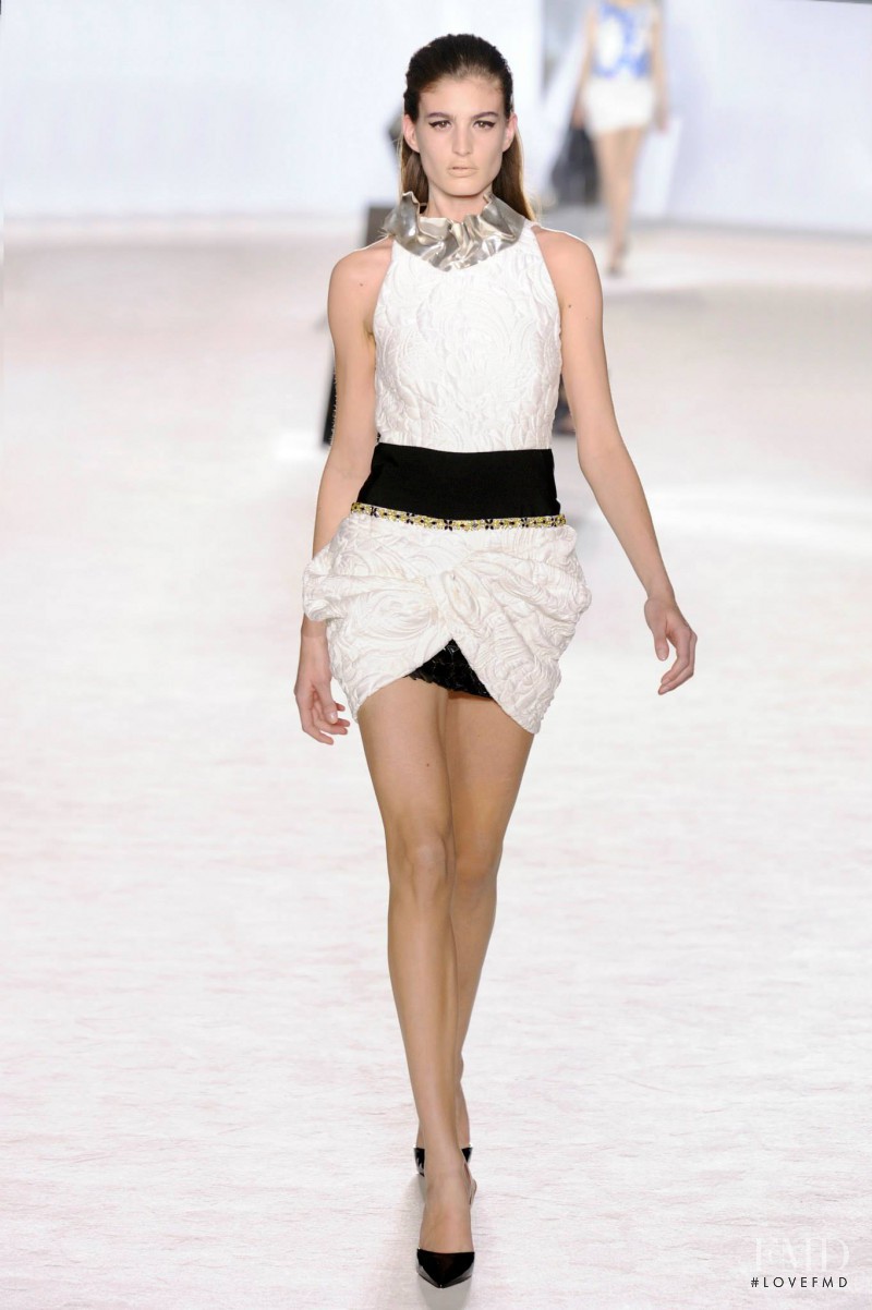 Elodia Prieto featured in  the Giambattista Valli Haute Couture fashion show for Spring/Summer 2014