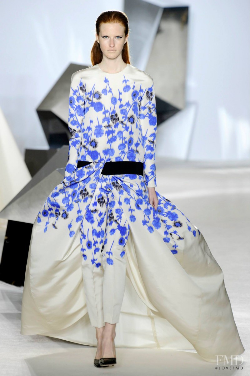 Magdalena Jasek featured in  the Giambattista Valli Haute Couture fashion show for Spring/Summer 2014