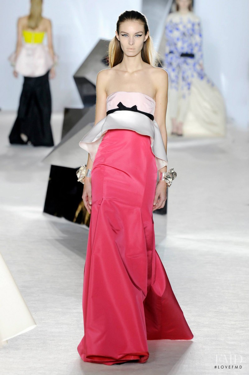 Jessica Le Bleis featured in  the Giambattista Valli Haute Couture fashion show for Spring/Summer 2014