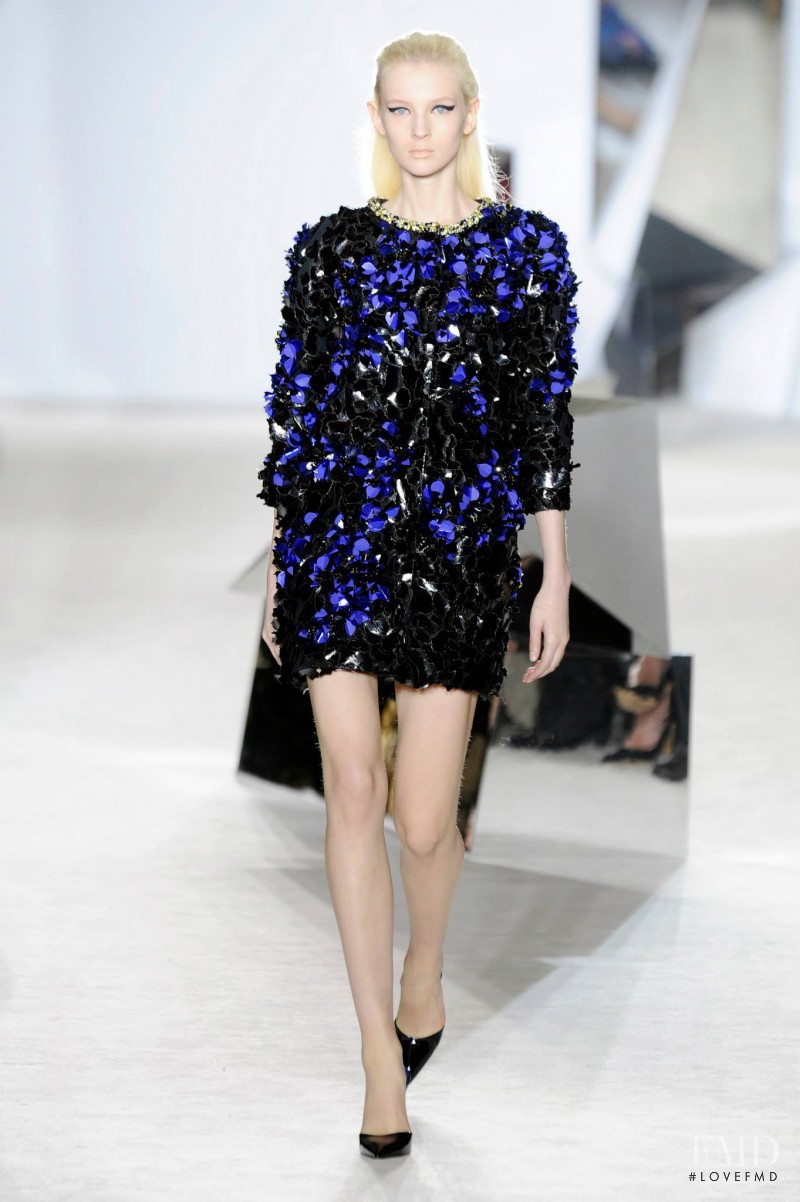 Nastya Sten featured in  the Giambattista Valli Haute Couture fashion show for Spring/Summer 2014