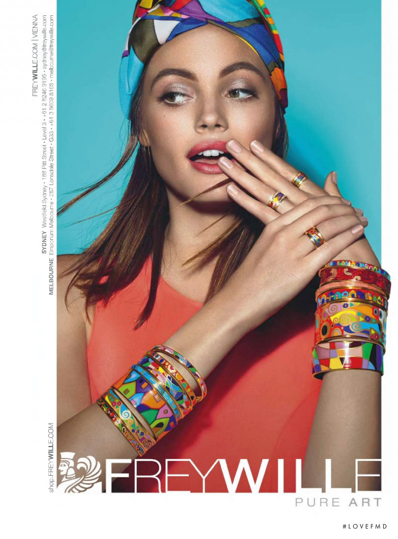 Kristina Peric featured in  the Freywille advertisement for Autumn/Winter 2015