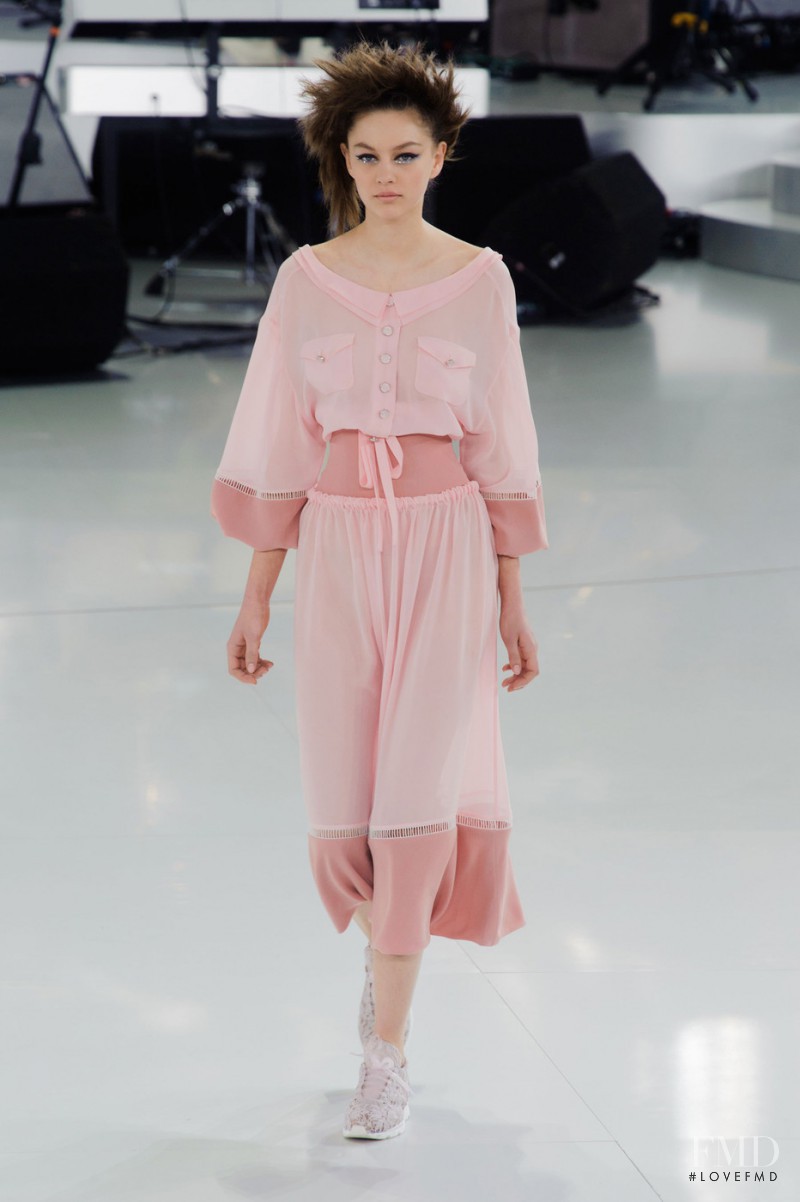 Marta Placzek featured in  the Chanel Haute Couture fashion show for Spring/Summer 2014