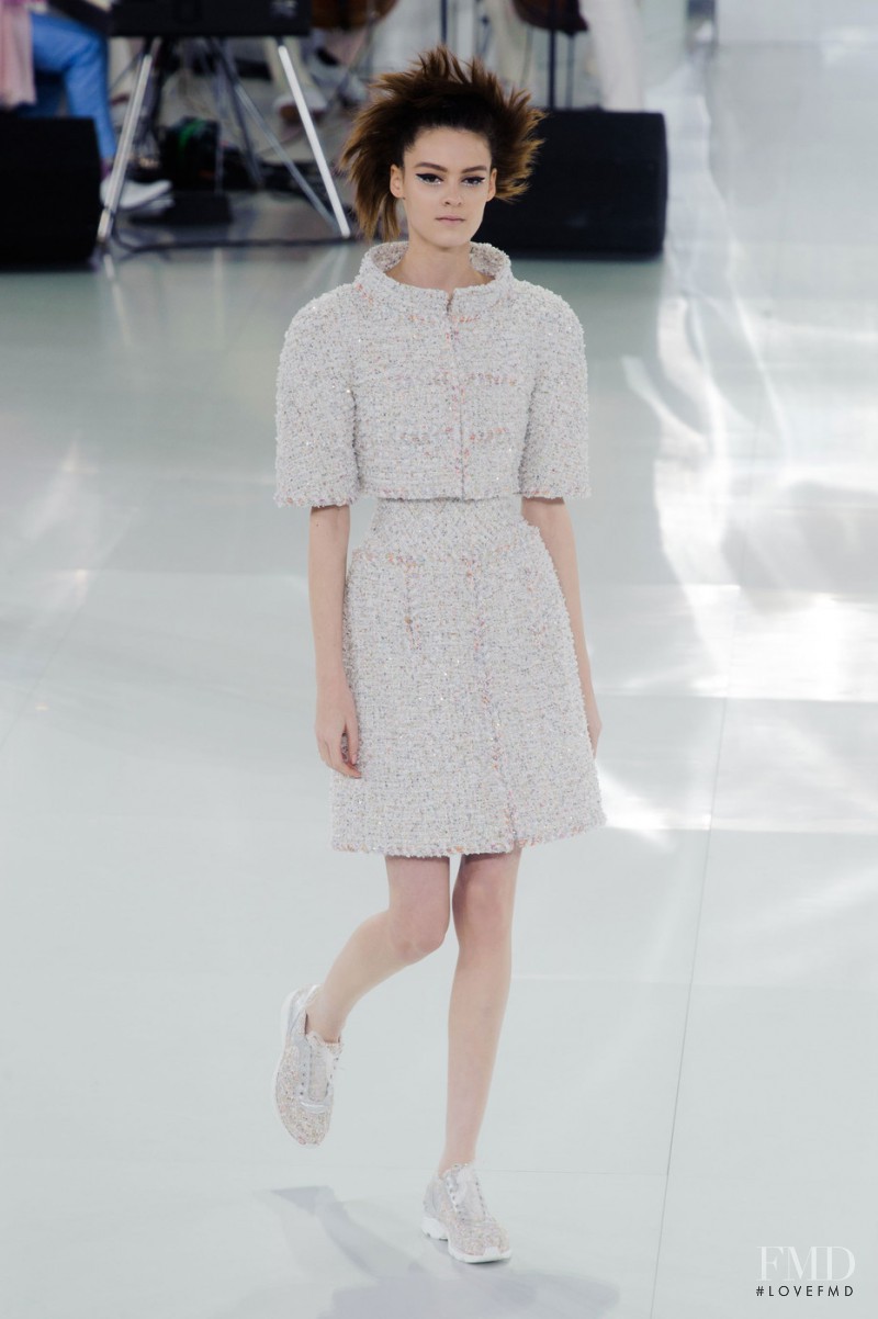 Kremi Otashliyska featured in  the Chanel Haute Couture fashion show for Spring/Summer 2014