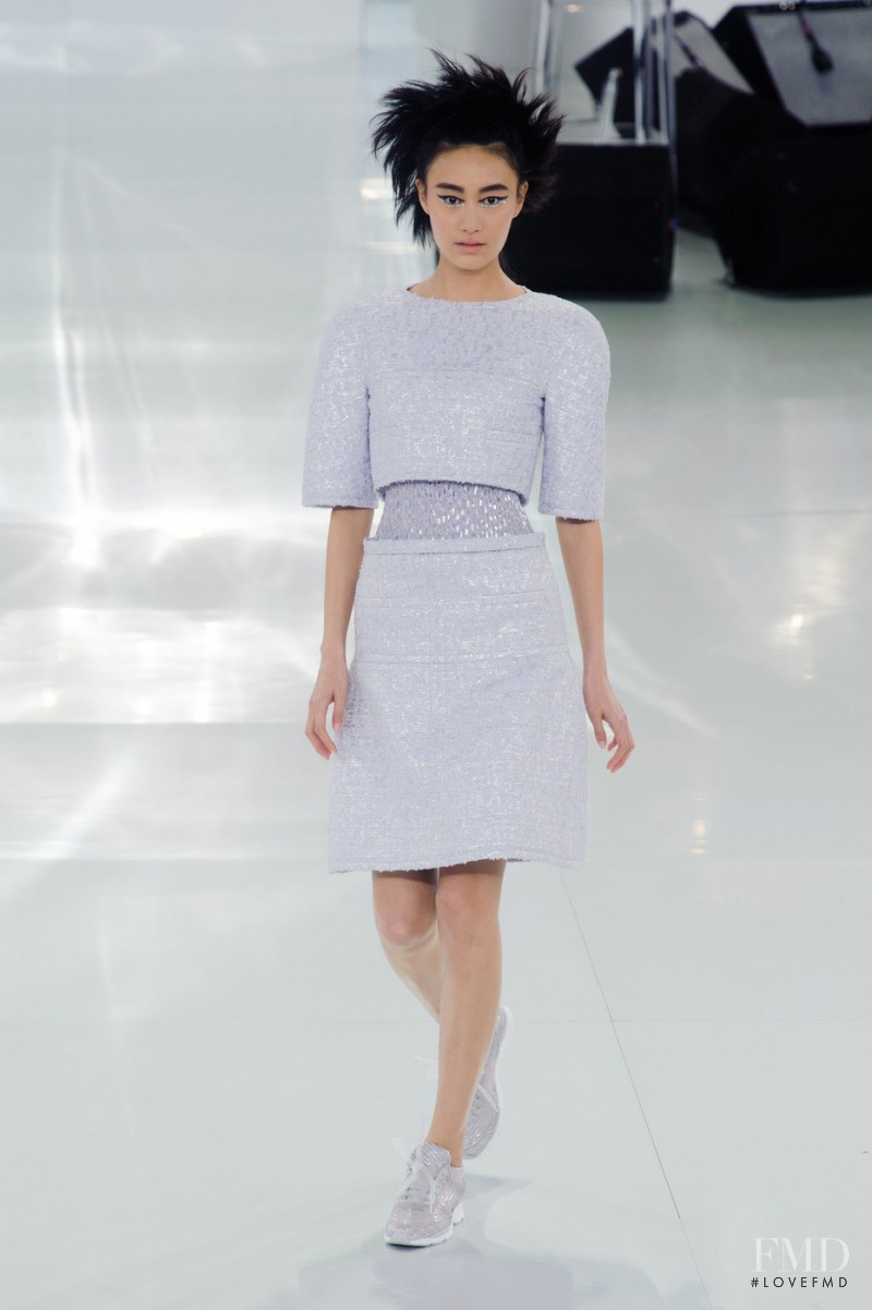 Shu Pei featured in  the Chanel Haute Couture fashion show for Spring/Summer 2014