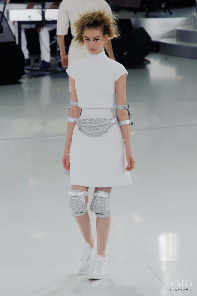 Ondria Hardin featured in  the Chanel Haute Couture fashion show for Spring/Summer 2014
