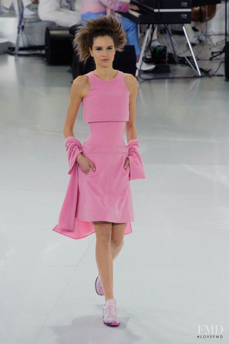 Alina Ilie featured in  the Chanel Haute Couture fashion show for Spring/Summer 2014