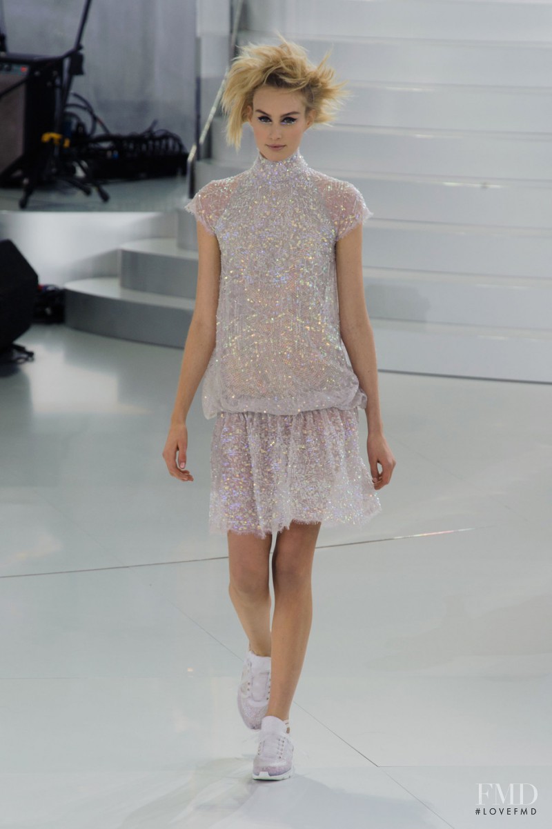 Dauphine McKee featured in  the Chanel Haute Couture fashion show for Spring/Summer 2014