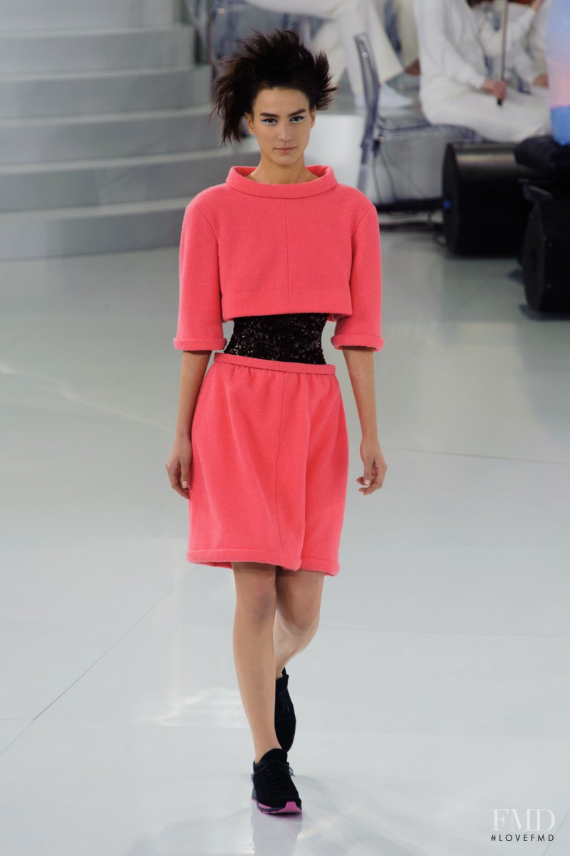 Mijo Mihaljcic featured in  the Chanel Haute Couture fashion show for Spring/Summer 2014