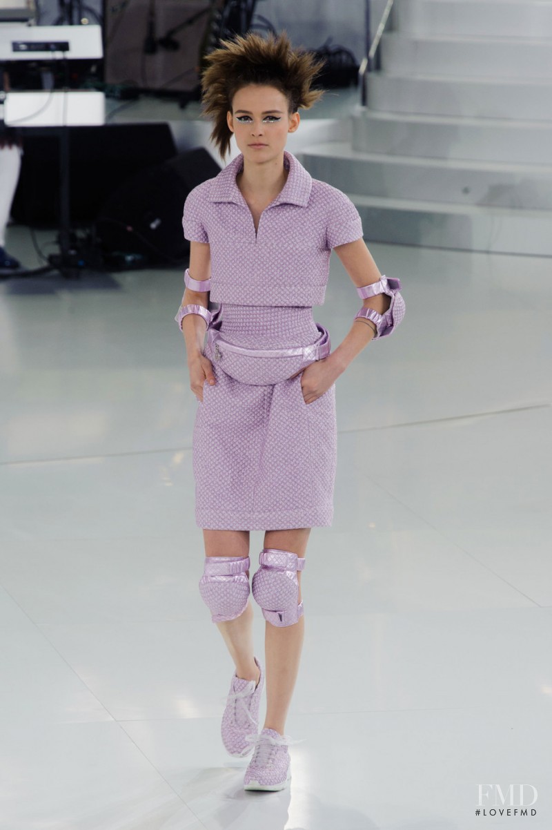 Emma  Oak featured in  the Chanel Haute Couture fashion show for Spring/Summer 2014