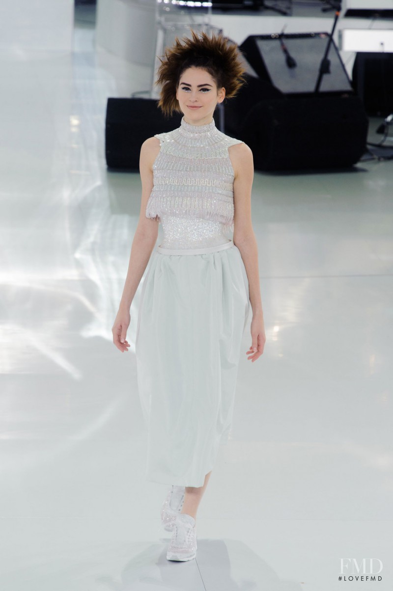 Iuliia Danko featured in  the Chanel Haute Couture fashion show for Spring/Summer 2014