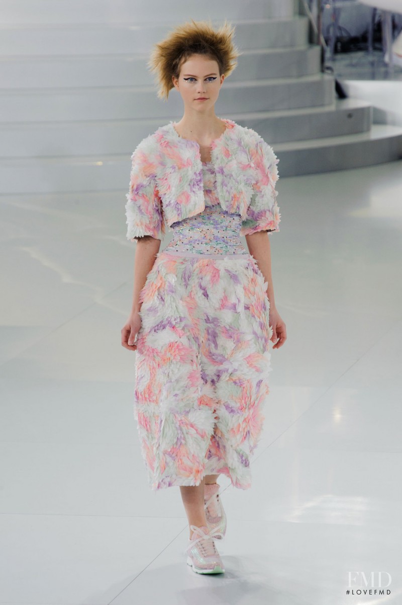 Julie Hoomans featured in  the Chanel Haute Couture fashion show for Spring/Summer 2014